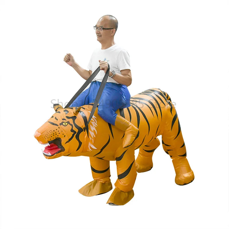 Déguisement Gonflable Tigre à Chevaucher – vue 7