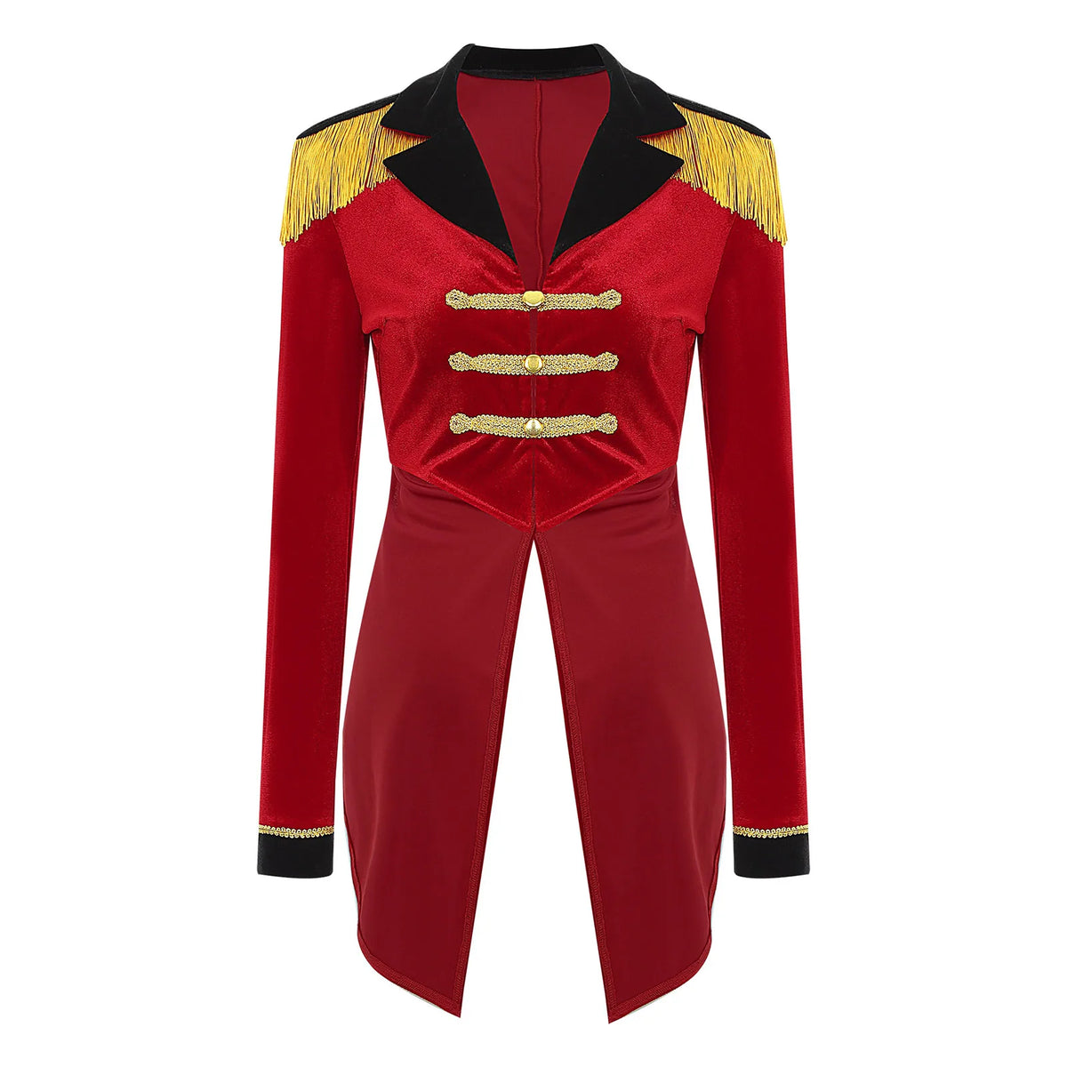 Veste de Monsieur Loyal Femme – Queue-de-Pie en Velours à Épaulettes – vue 7