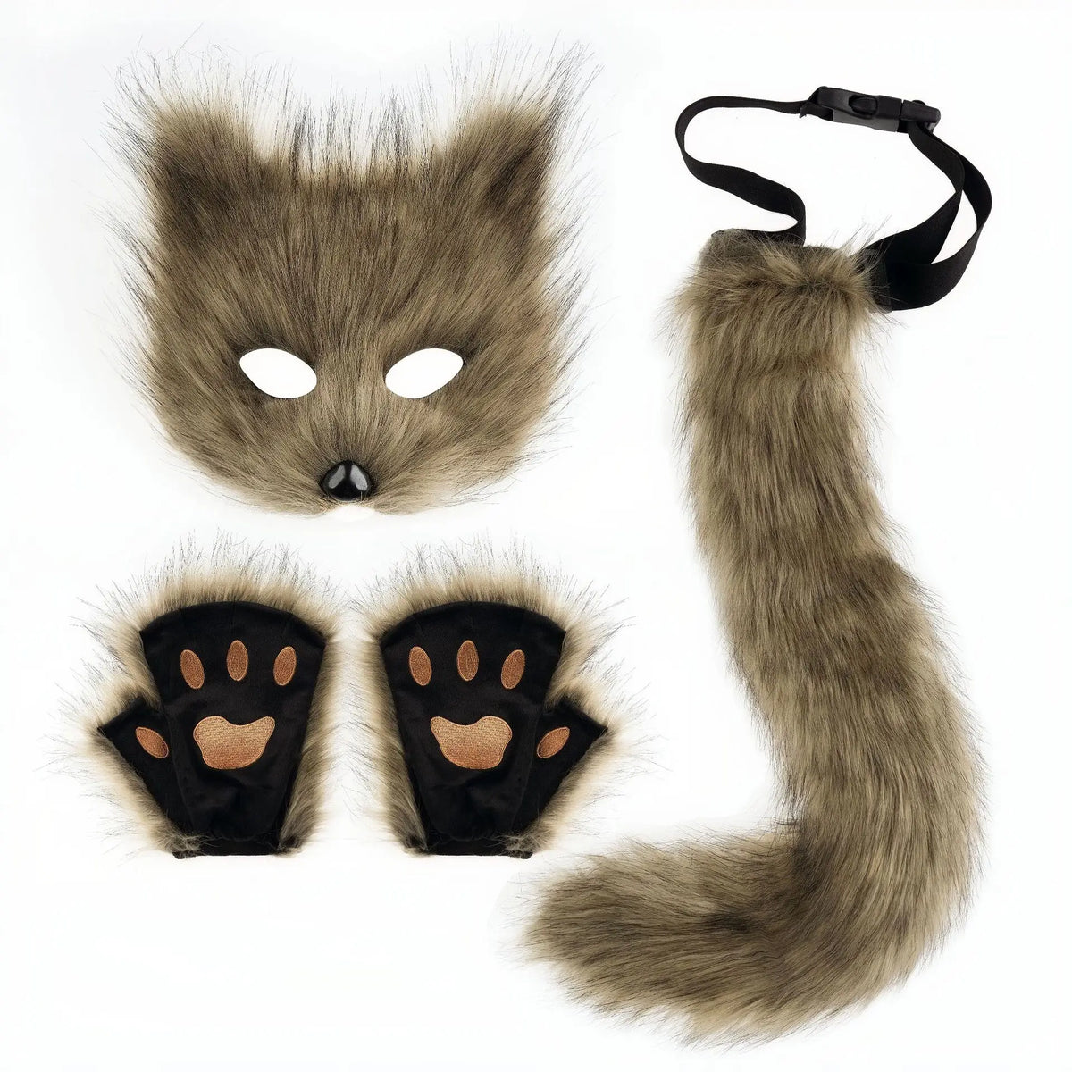 Kit Chat en Peluche – Masque, Gants et Queue – vue 9