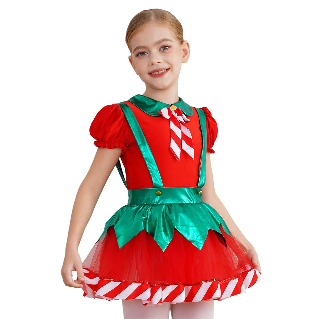 Robe Tutu Lutine Rayée Fille – vue 7