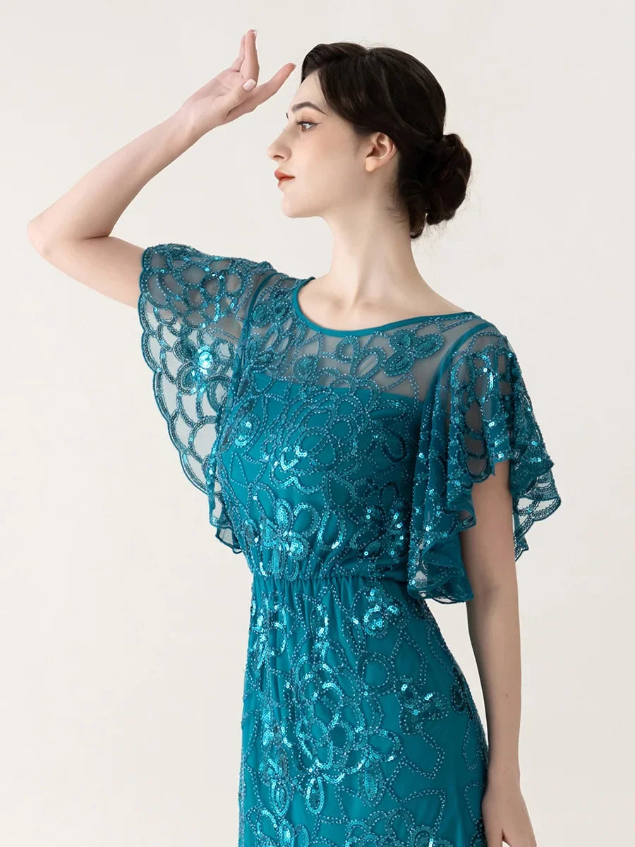 Robe Charleston Années 20 Femme – Sequins et Pampilles – vue 4