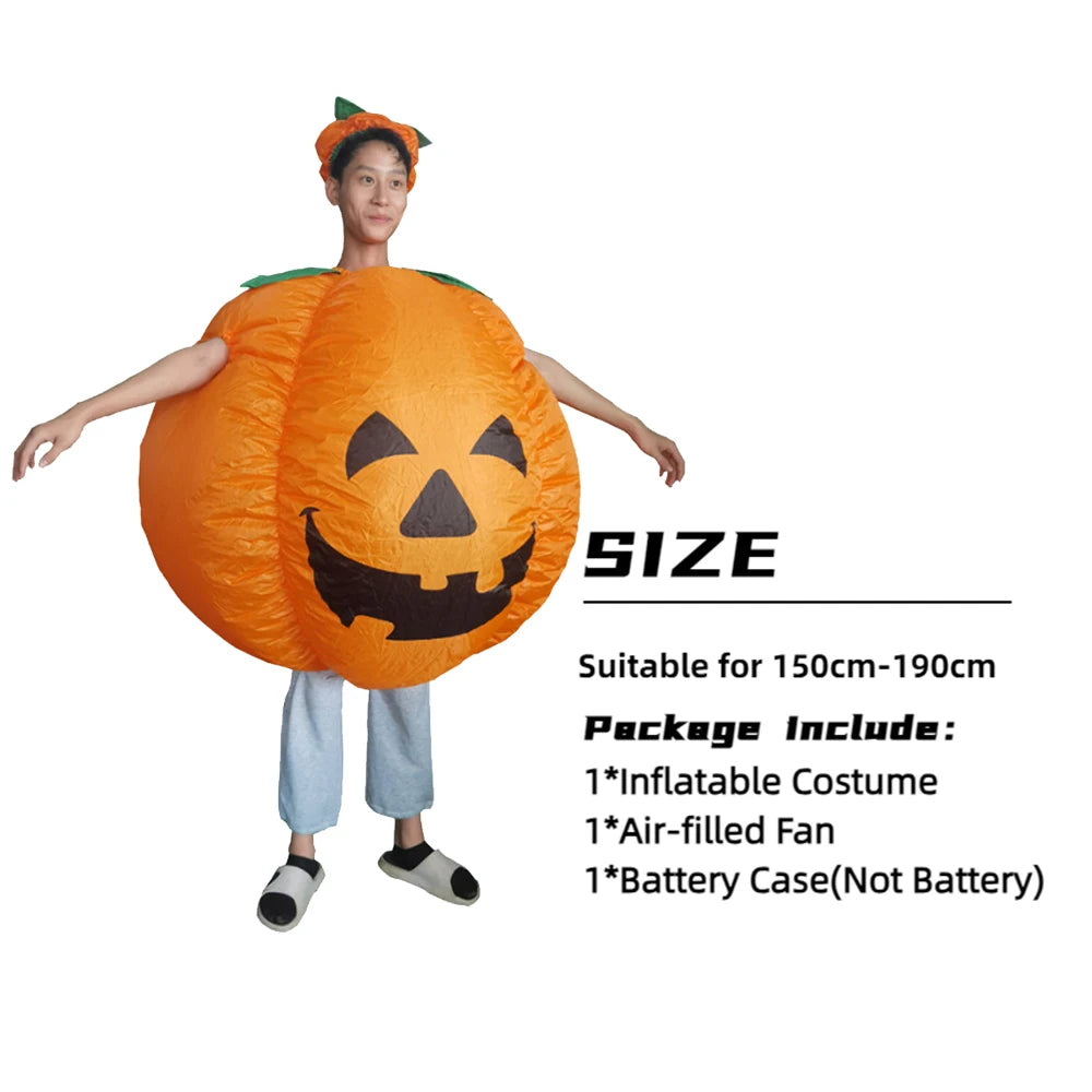 Déguisement Citrouille Gonflable Adulte – Halloween – vue 6