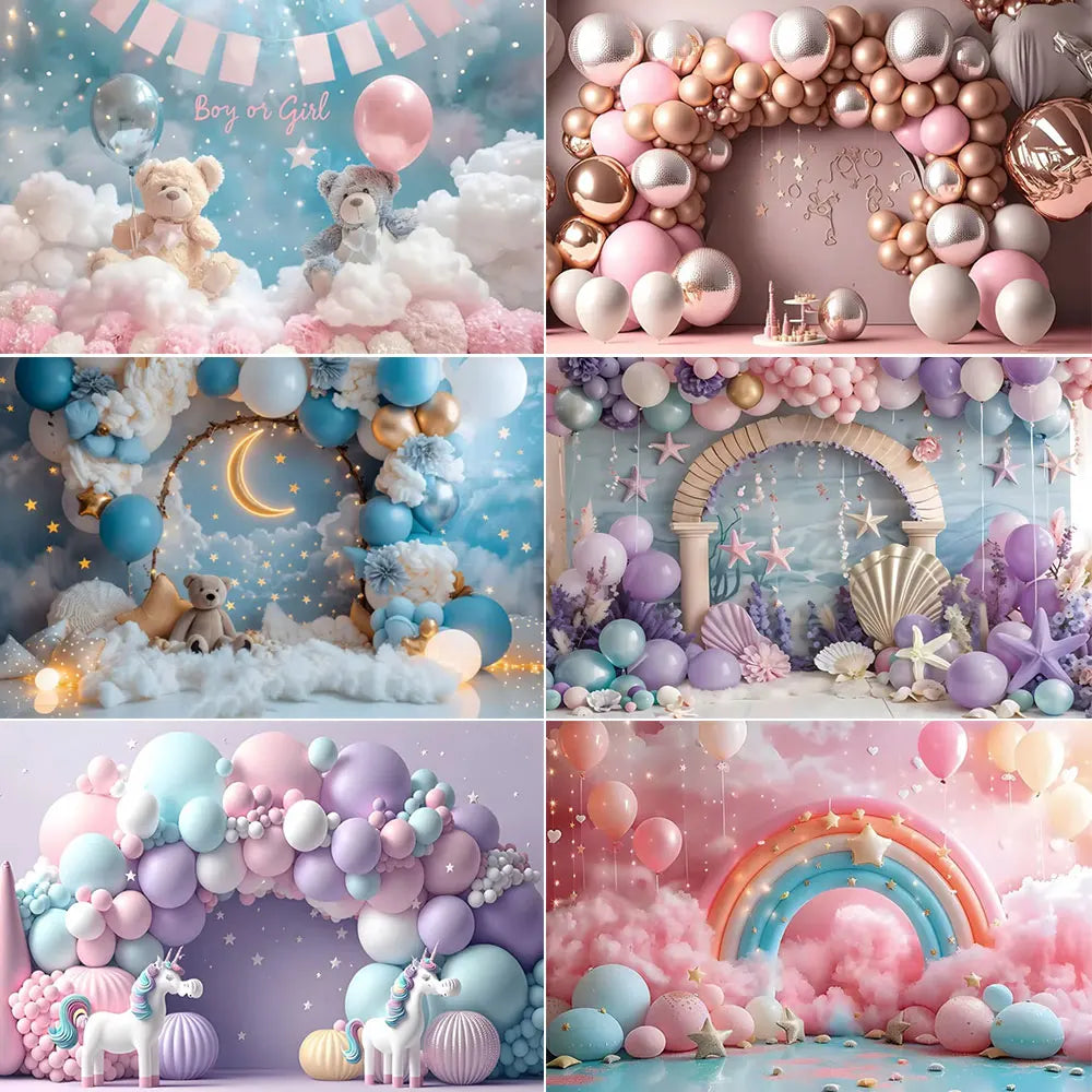 Toile de Fond Décorative pour Anniversaire