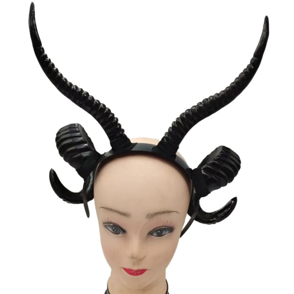 Serre-Tête Cornes de Bélier – Accessoire Démon – vue 8