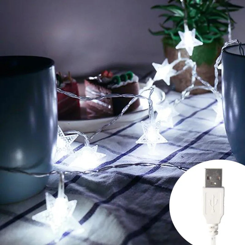 Guirlande lumineuse étoiles Noël – vue 10