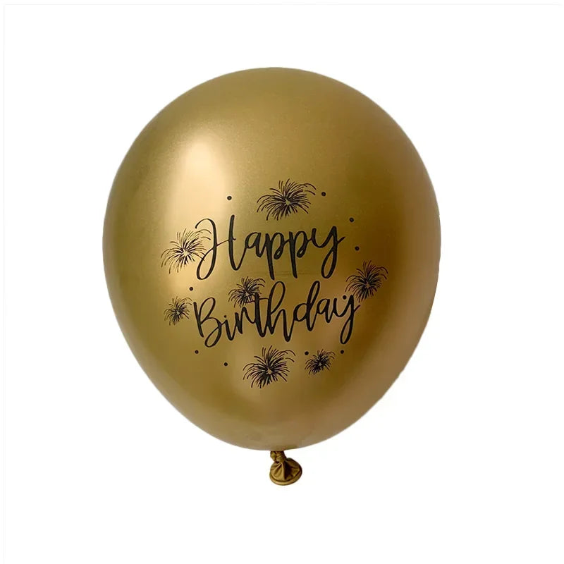Lot de 15 Ballons Latex Or, Argent et Confettis – vue 20