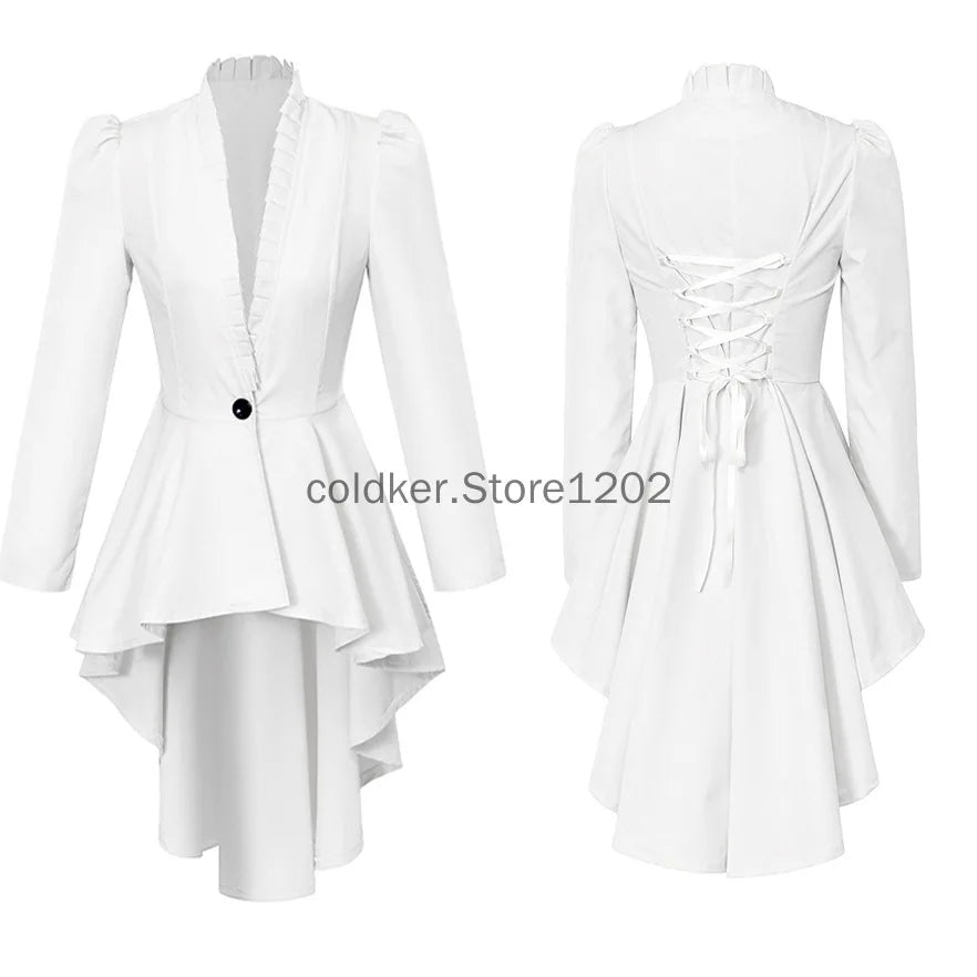 Veste Queue-de-Pie Steampunk Victorienne Femme – vue 3