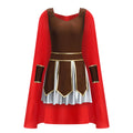 Déguisement Guerrière Grecque Romaine - Robe et Cape Satin – vue 6