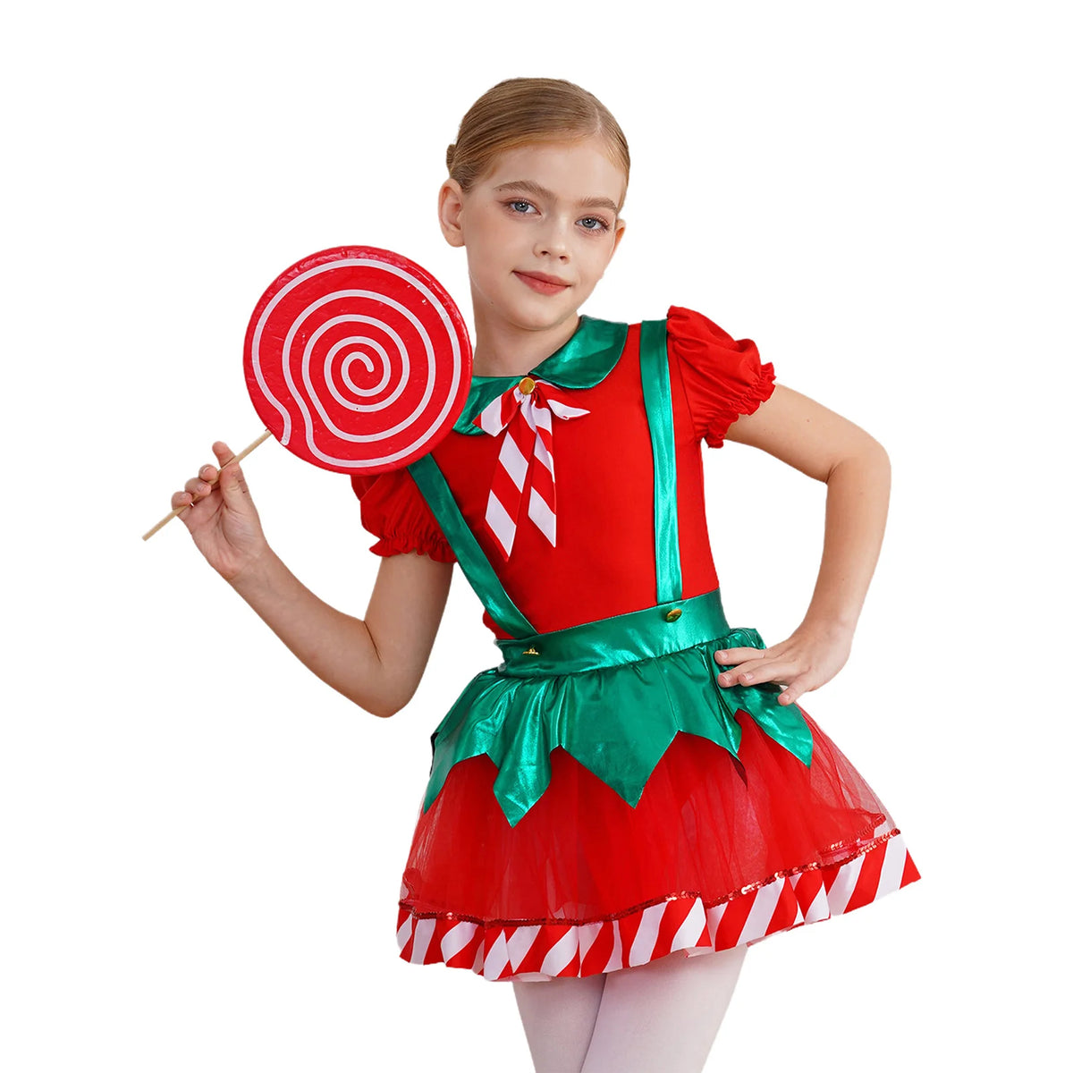 Robe Tutu Lutine Rayée Fille – vue 2