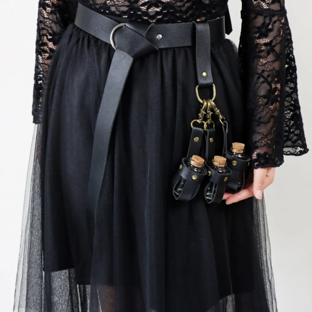 Ceinture Viking avec 3 Fioles de Potion