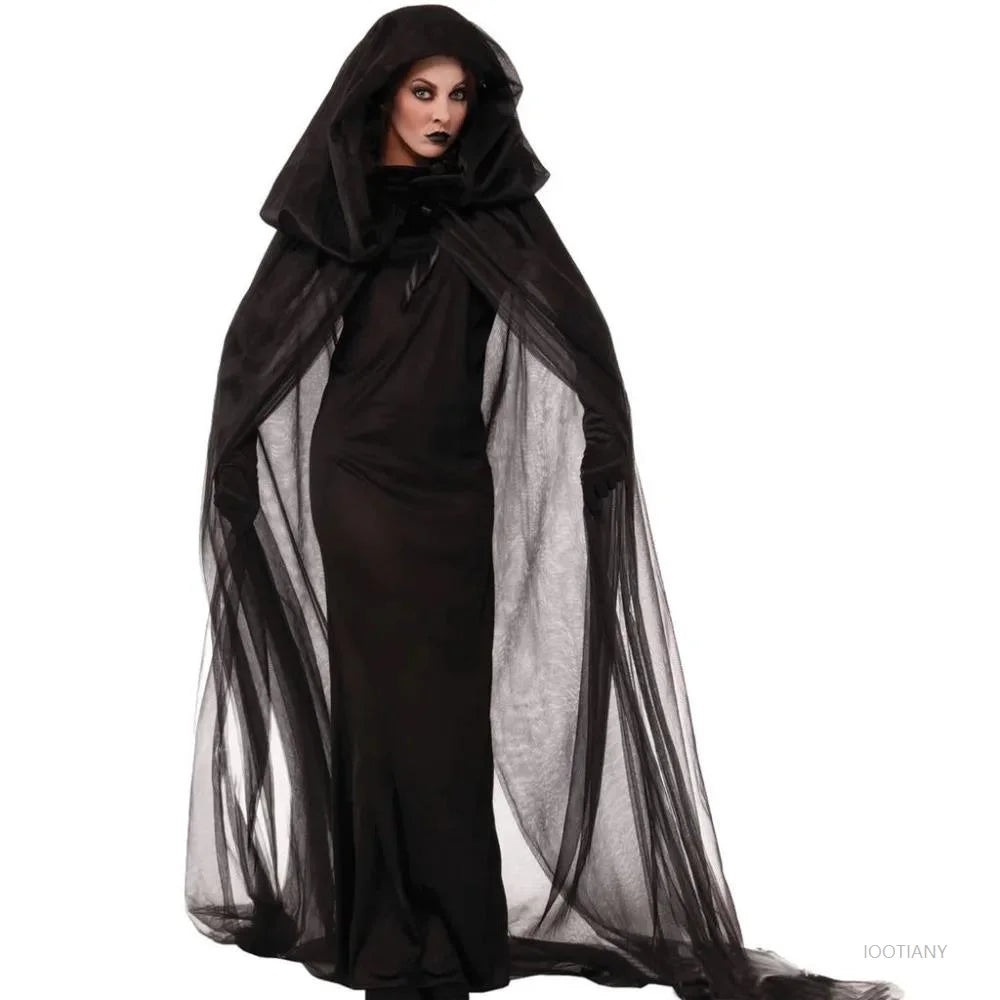 Robe Sorcière Vampire à Capuche Sexy – vue 4