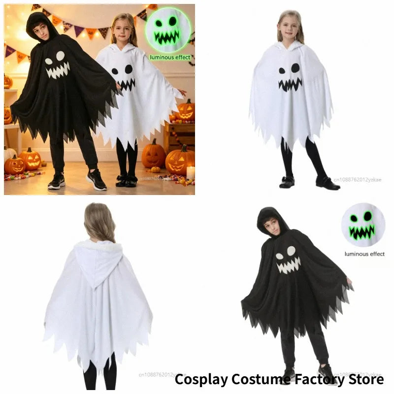 Cape Fantôme Enfant Phosphorescente – Noire ou Blanche
