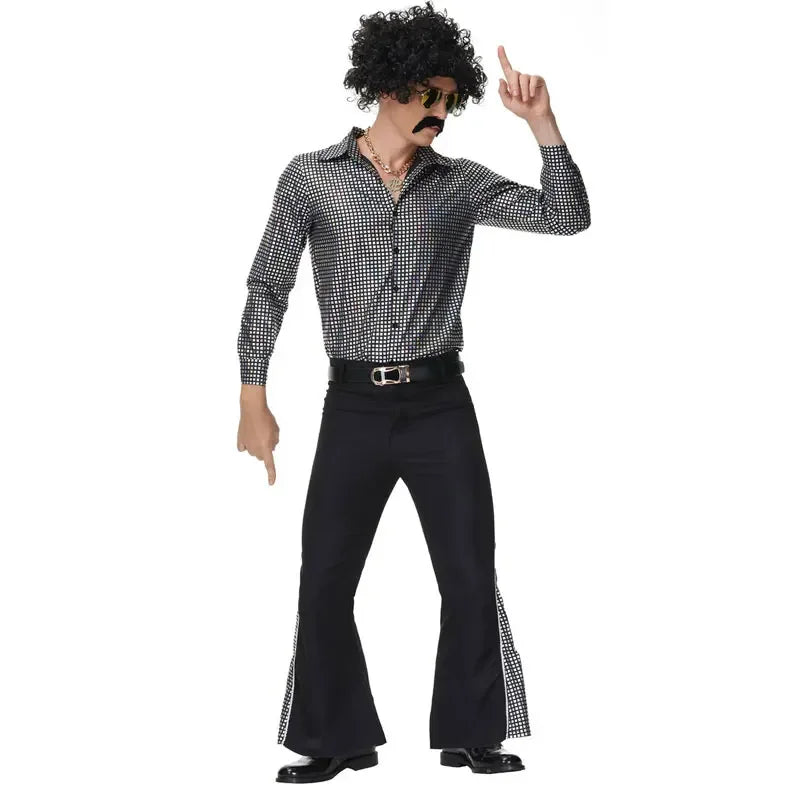 Costume Hippie Rock Années 70 Homme – vue 2
