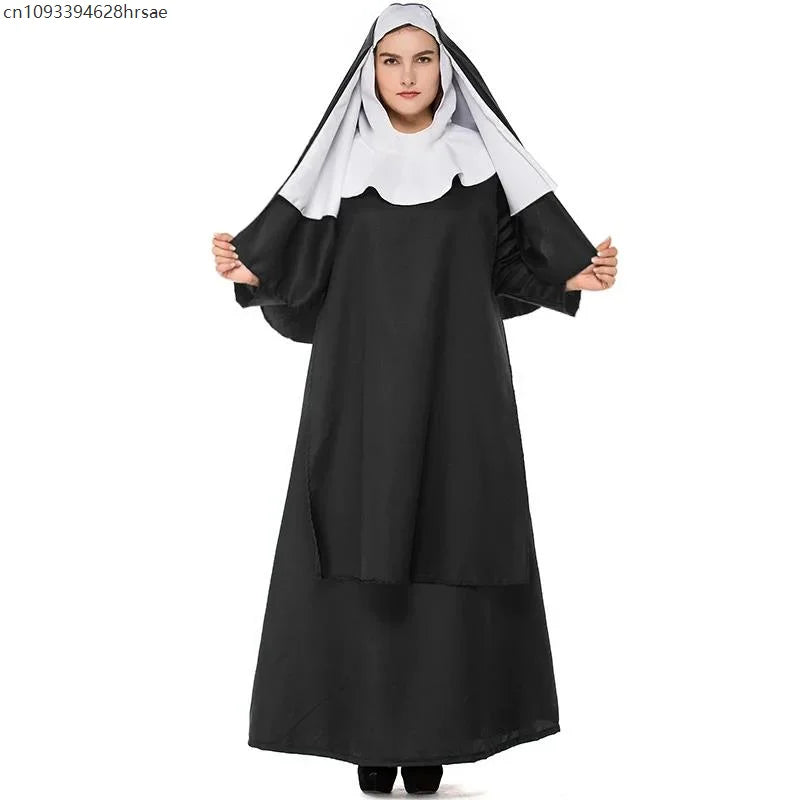 Robe de Nonne Médiévale Femme – vue 3