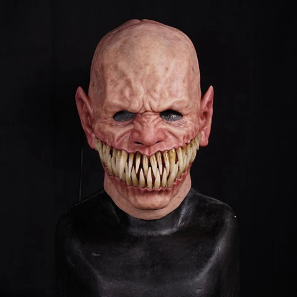 Masque Démon Mutant en Latex à Longues Dents – vue 2