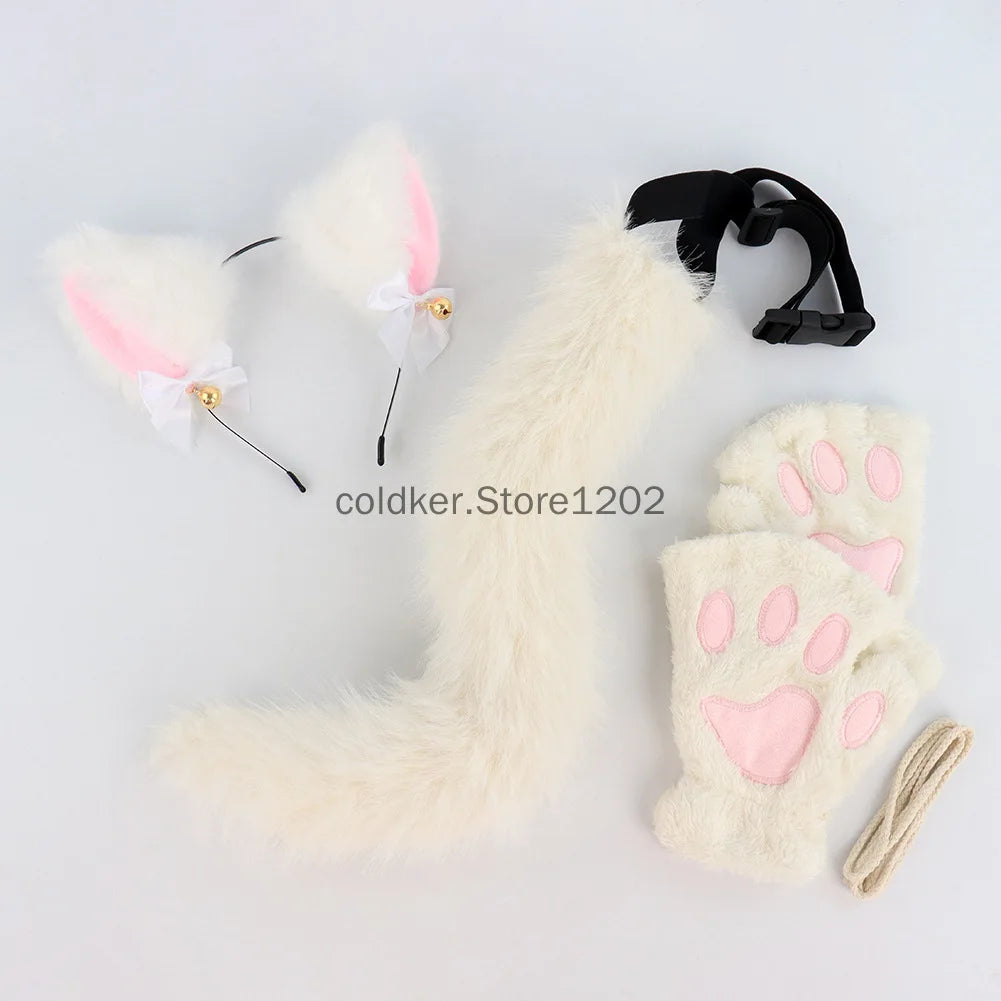 Kit Chat Noir – Oreilles, Queue, Gants Pattes et Collier – vue 4