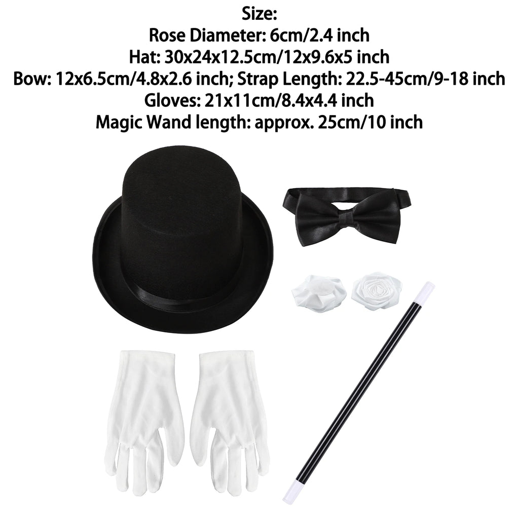 Chapeau Melon et Canne de Magicien – vue 5