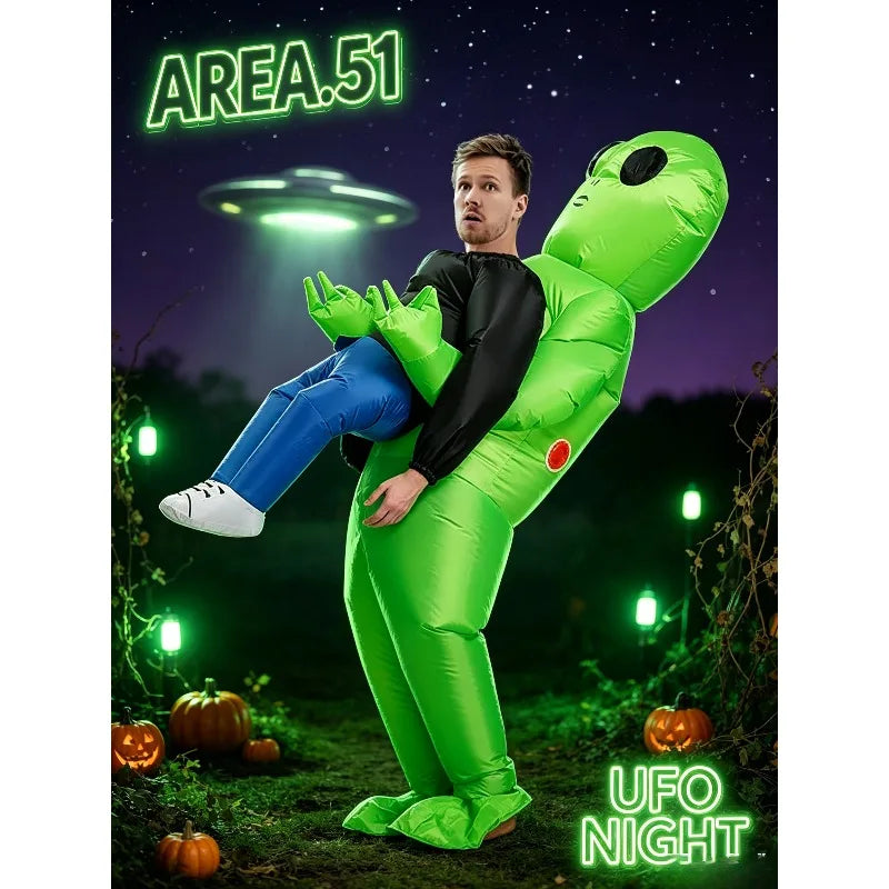 Déguisement Gonflable Alien Adulte – Costume Rigolo