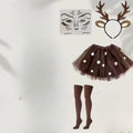 Déguisement Renne Tutu Marron avec Serre-Tête – vue 6