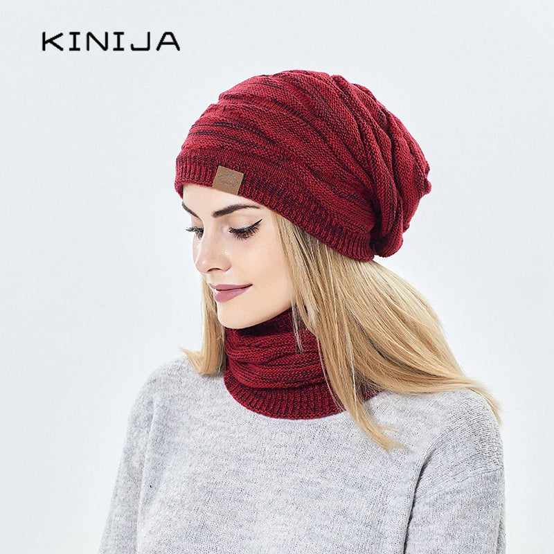 Ensemble Bonnet et Écharpe Tricoté