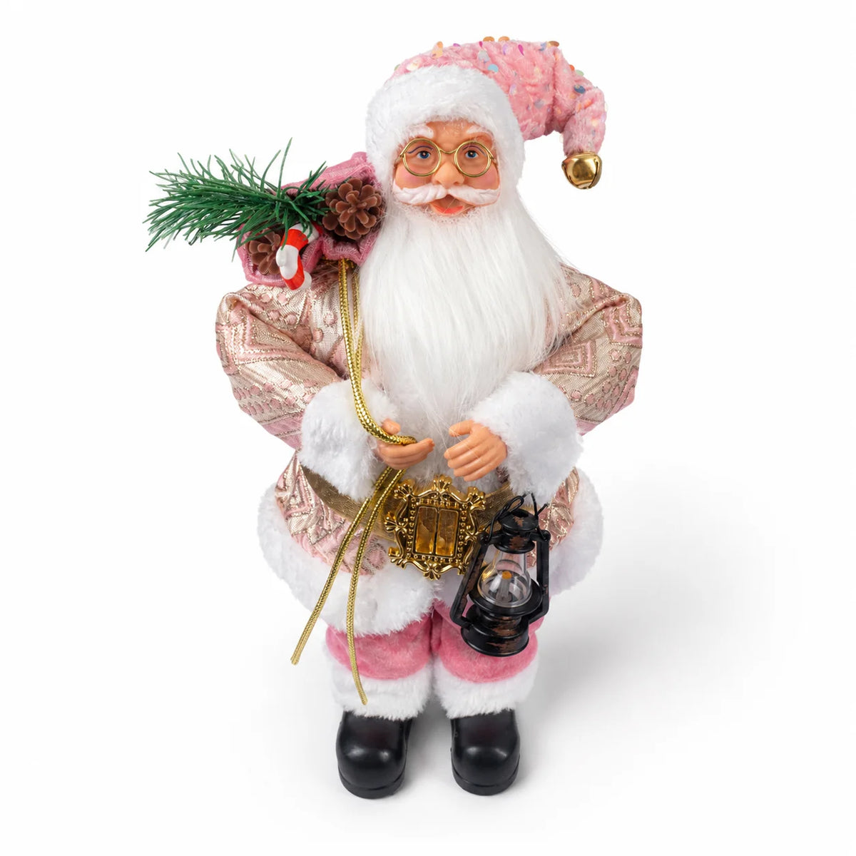Figurine Père Noël 30 cm avec Lanterne – Décoration – vue 6