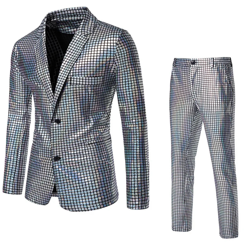 Combinaison Paillettes Disco Homme – vue 8