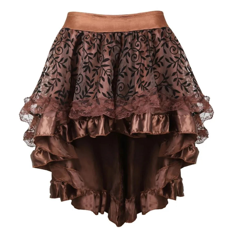 Ensemble Corset Steampunk Sexy et Jupe Asymétrique – vue 20