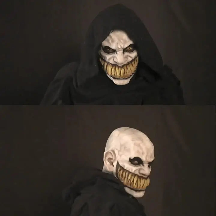Masque Démon Mutant en Latex à Longues Dents – vue 7