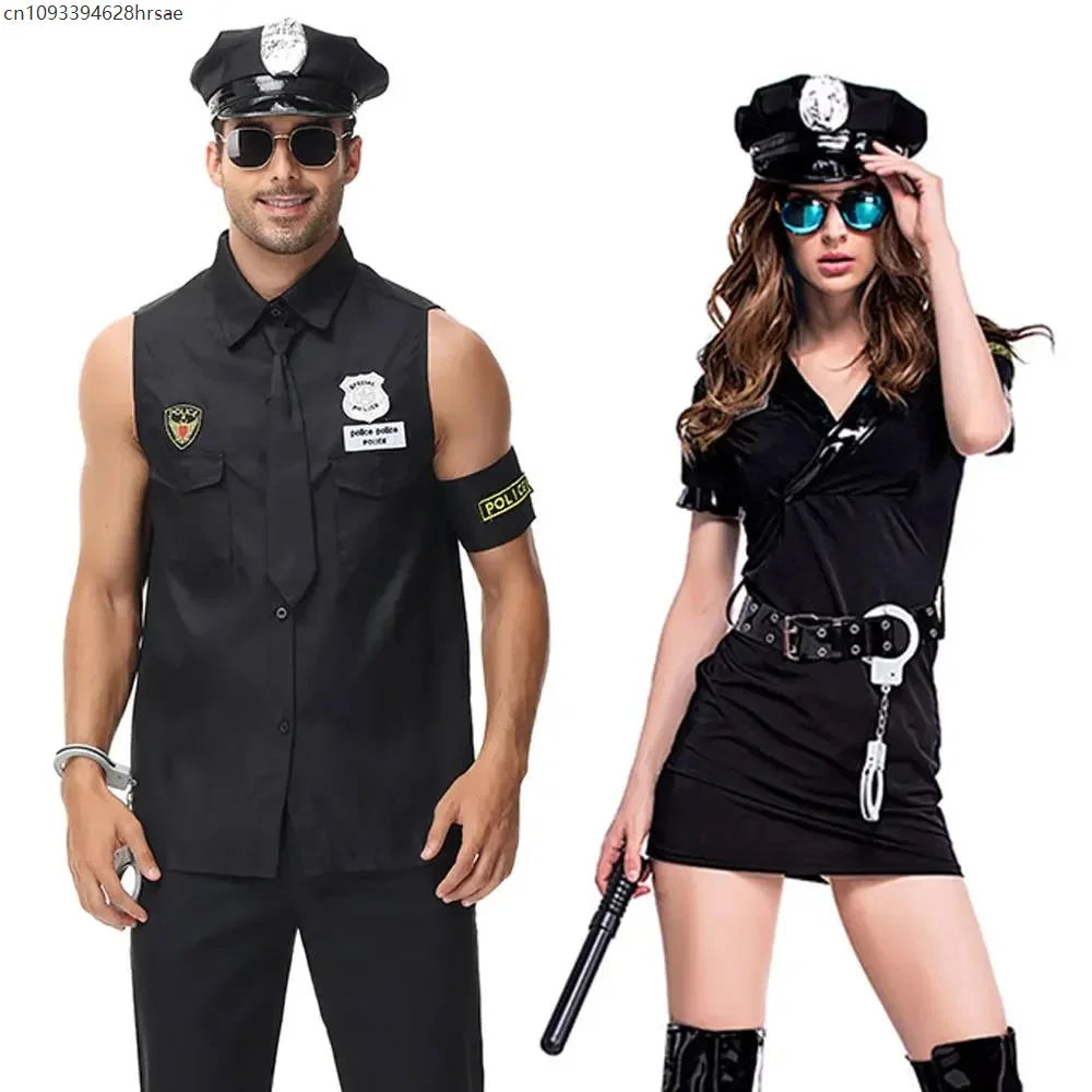 Déguisement Policier et Policière Couple – vue 3