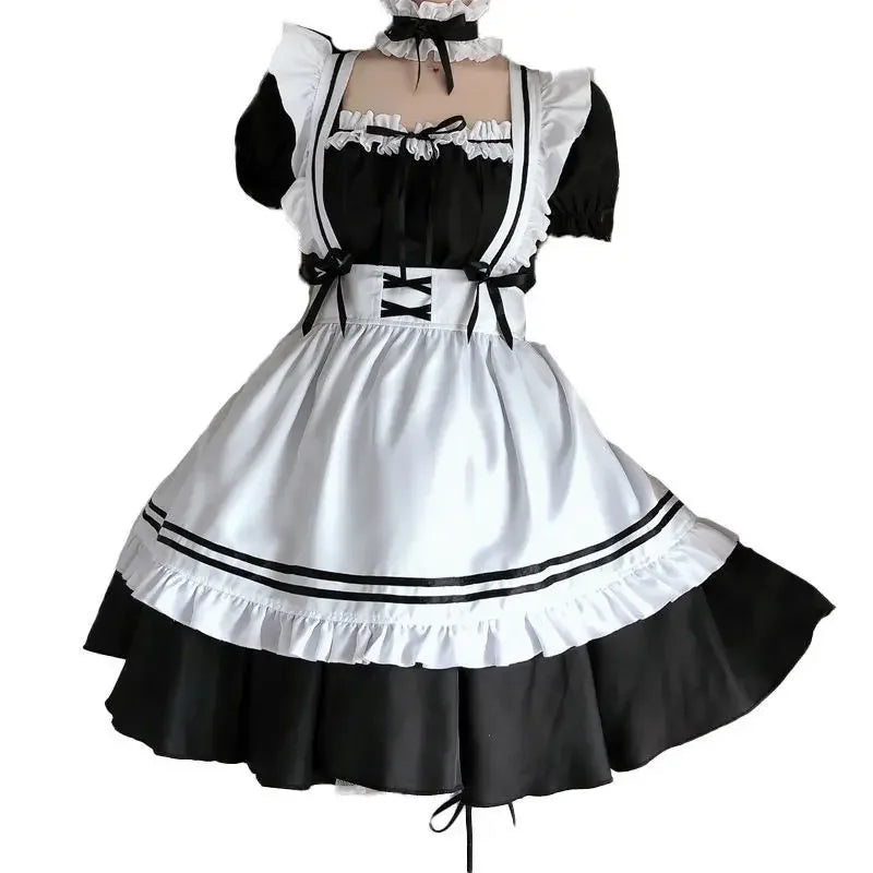 Déguisement Soubrette Lolita Noire - Costume Maid Japonais Femme – vue 5