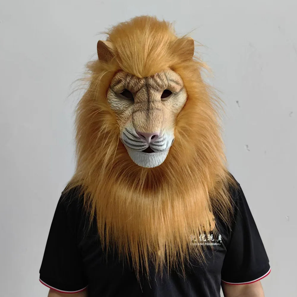 Masque Lion Bête en Latex – vue 3