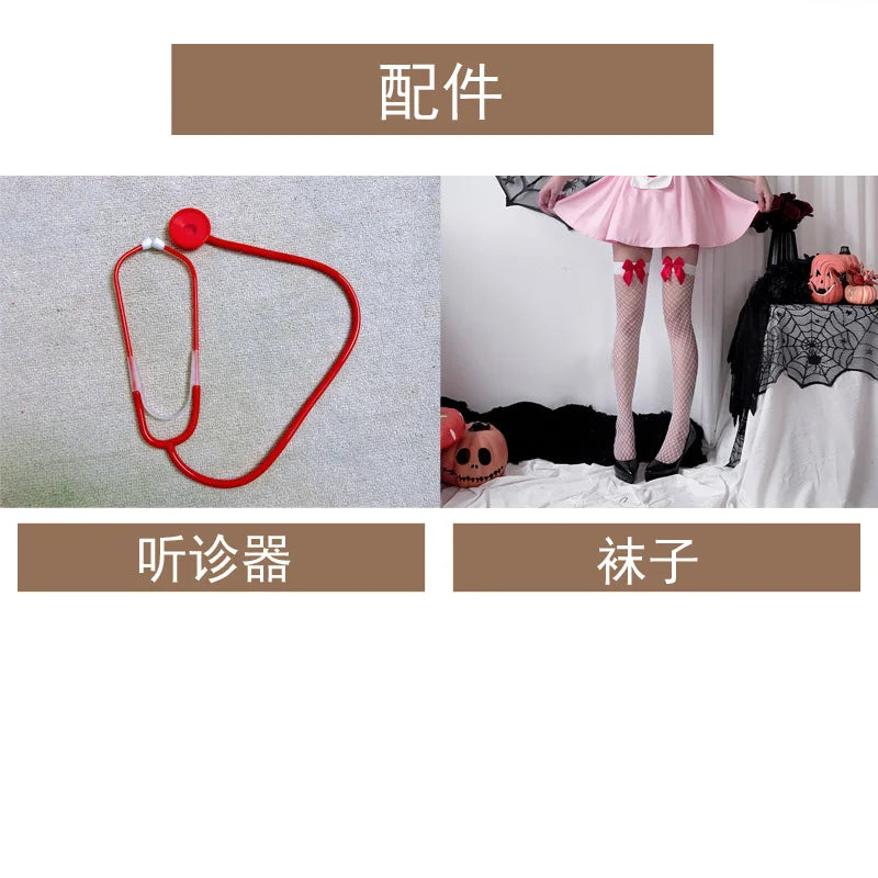 Déguisement Infirmière Rose Femme avec Accessoires – vue 6