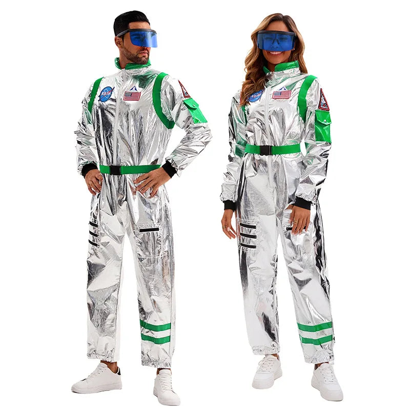 Déguisement Astronaute Adulte — Combinaison Argentée et Lunettes – vue 12