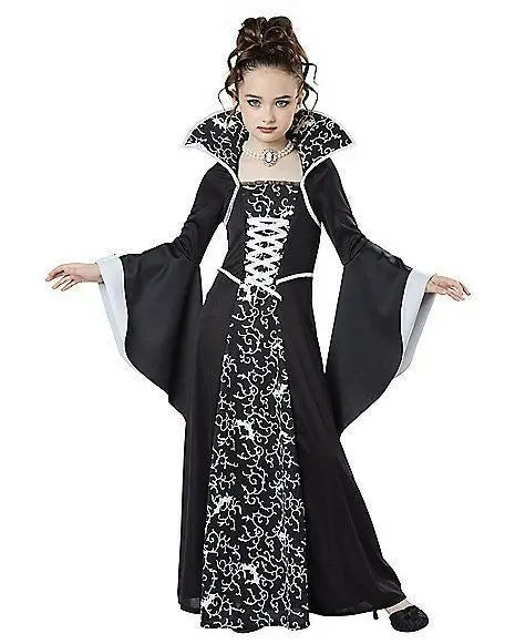 Déguisement Vampire Fille – Robe Tutu Longue Gothique – vue 3