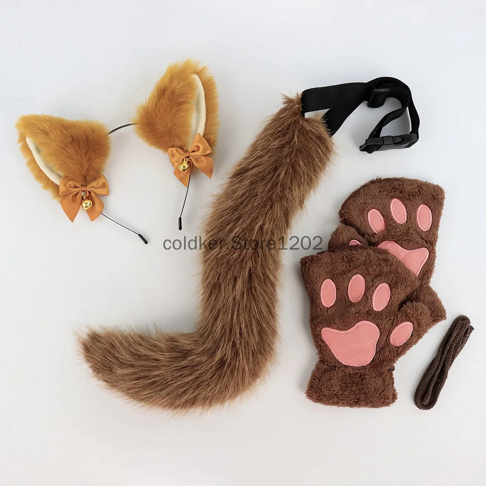 Kit Chat Noir – Oreilles, Queue, Gants Pattes et Collier – vue 5