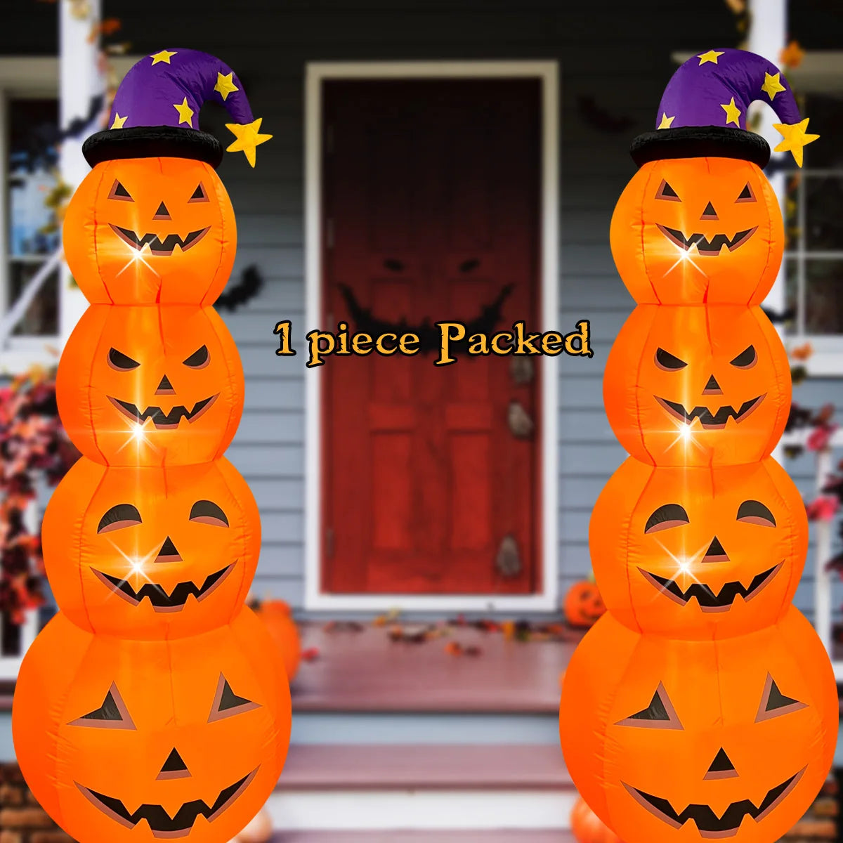 Décoration gonflable citrouilles Halloween – vue 4