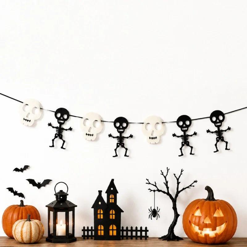 Guirlande Bannière en Feutrine Halloween - Fanions Décoratifs – vue 18