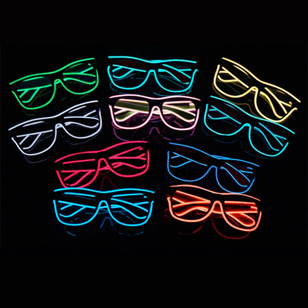 Lunettes LED Lumineuses Rave