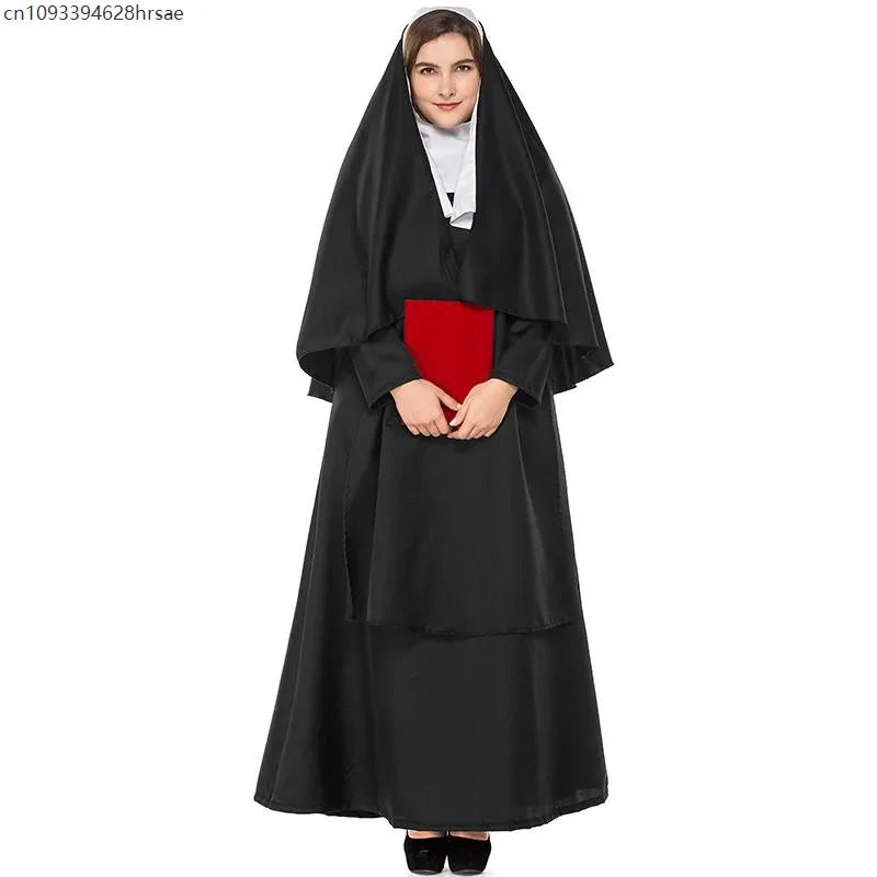 Robe de Nonne Médiévale Femme – vue 4
