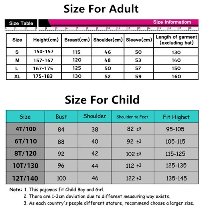 Kigurumi Animaux Famille - Combinaison Parent Enfant – vue 2