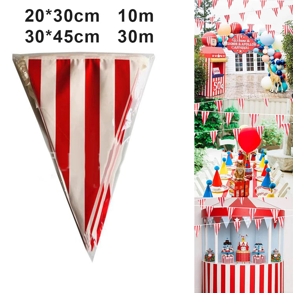 Fanions triangulaires blancs Carnaval – vue 2