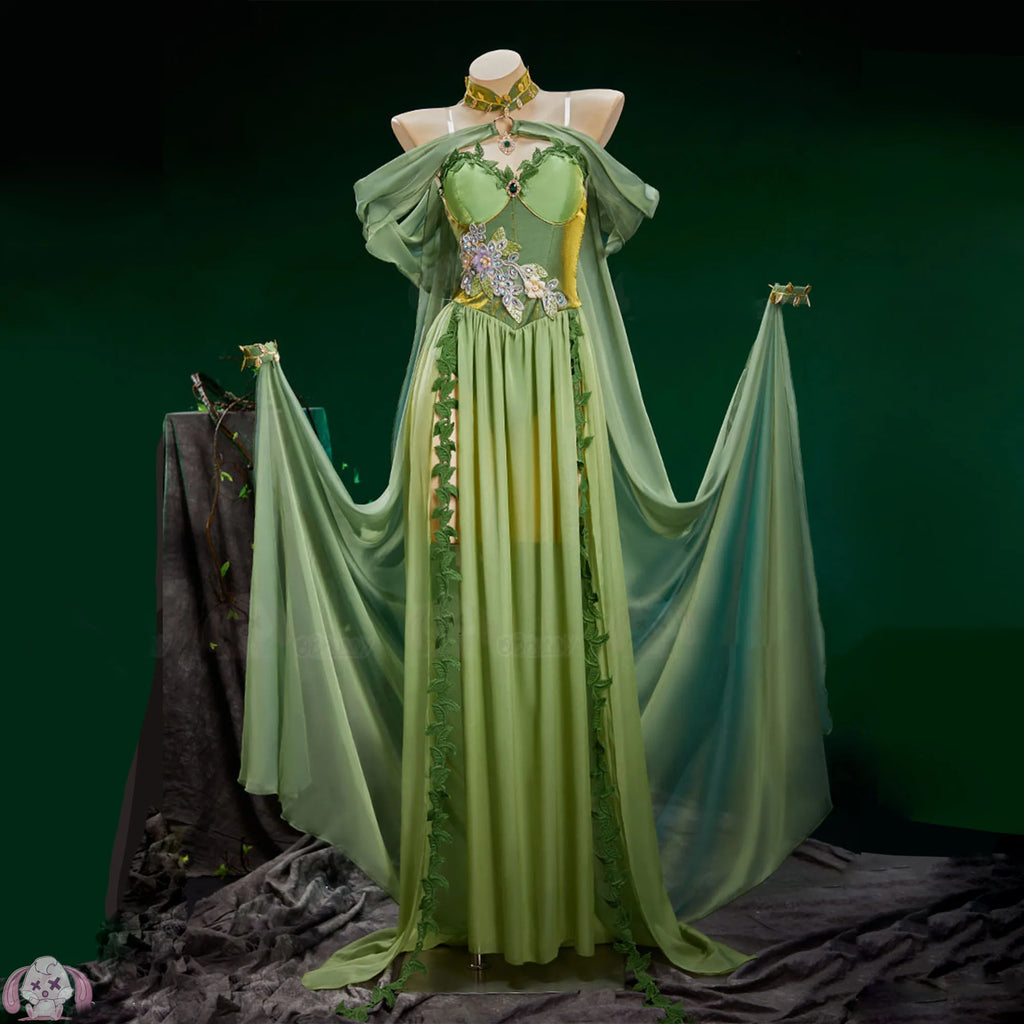 Déguisement Elfe Fée Médiévale - Robe Longue Reine Elfique