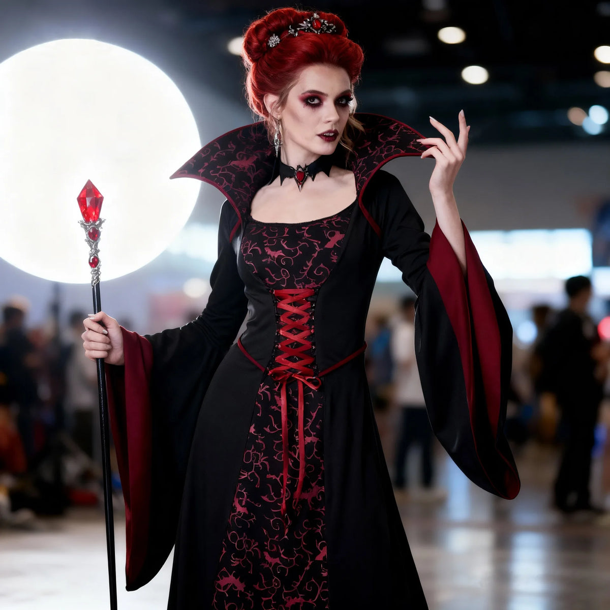 Déguisement Vampire Démon de Scène Adulte – vue 3