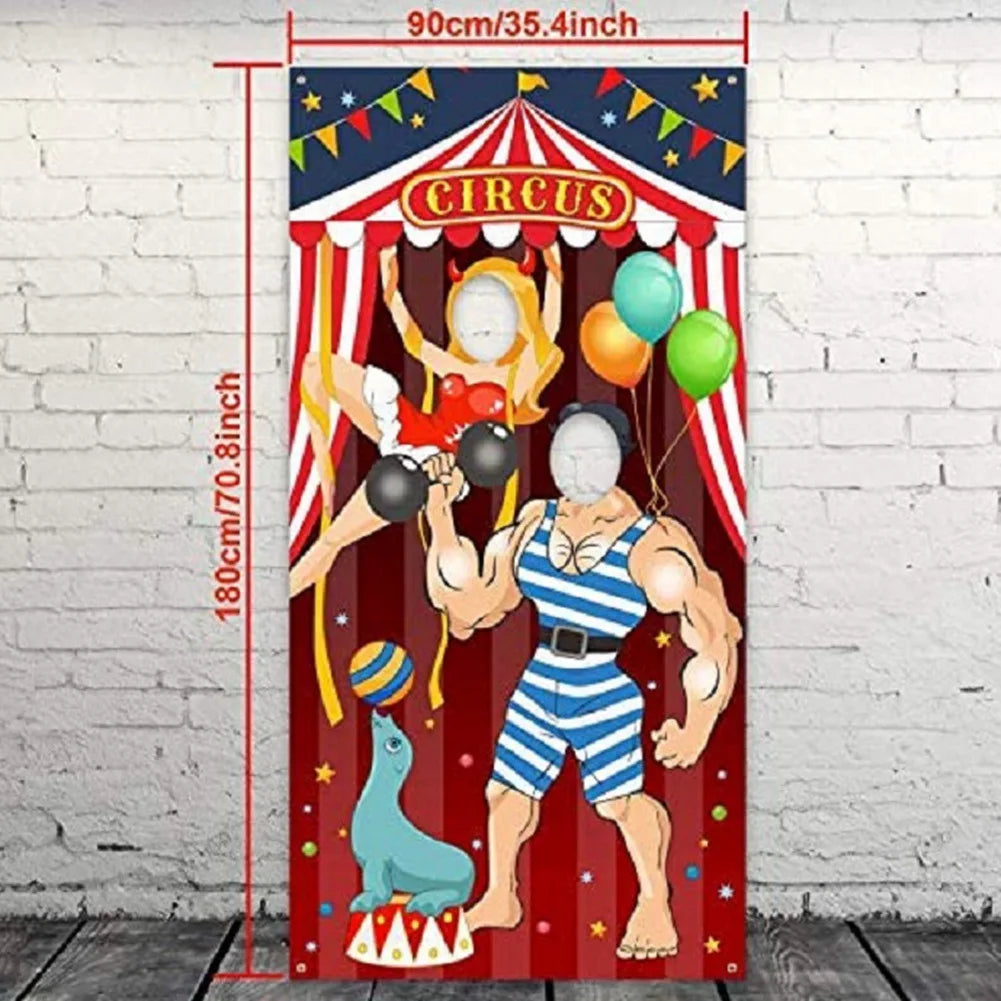 Banderole de Porte Thème Cirque pour Carnaval – vue 5