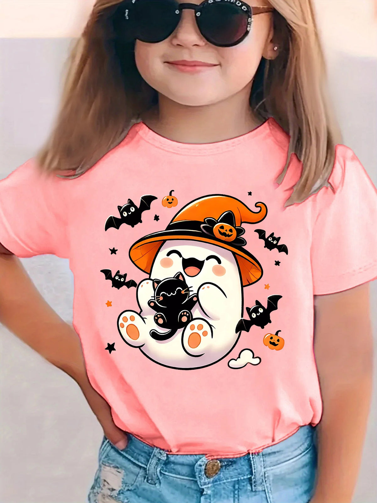 T-Shirts Famille Assortis Citrouille Halloween – vue 9