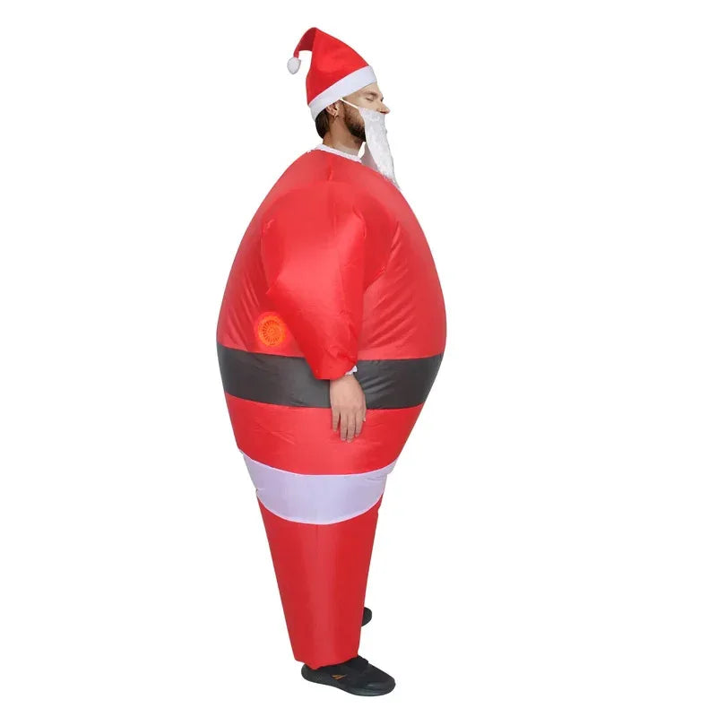 Déguisement Gonflable Père Noël Adulte – Classique – vue 2