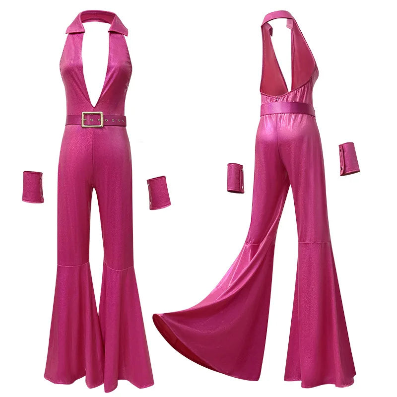 Body Hippie Années 70 Sexy avec Ceinture – vue 3