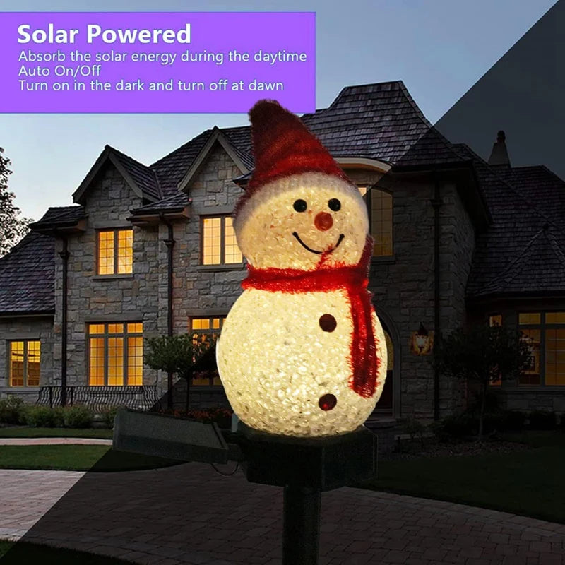 Guirlande lumineuse LED solaire d'extérieur Noël – vue 4