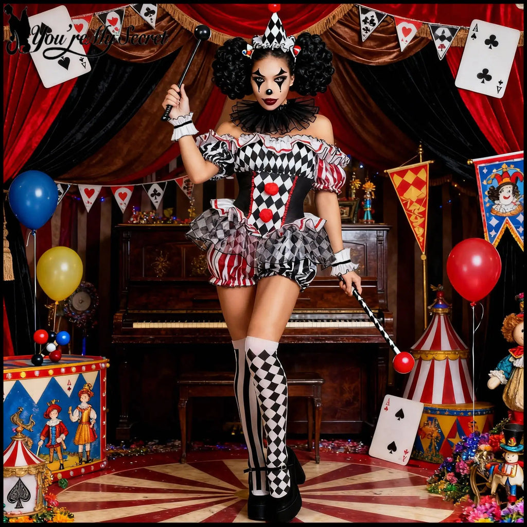 Combinaison Clown Sexy Femme – Dompteuse de Cirque – vue 2