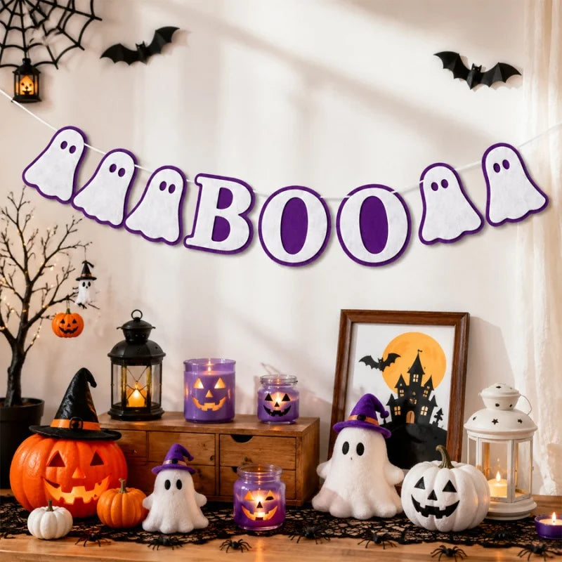 Guirlande Bannière en Feutrine Halloween - Fanions Décoratifs – vue 3